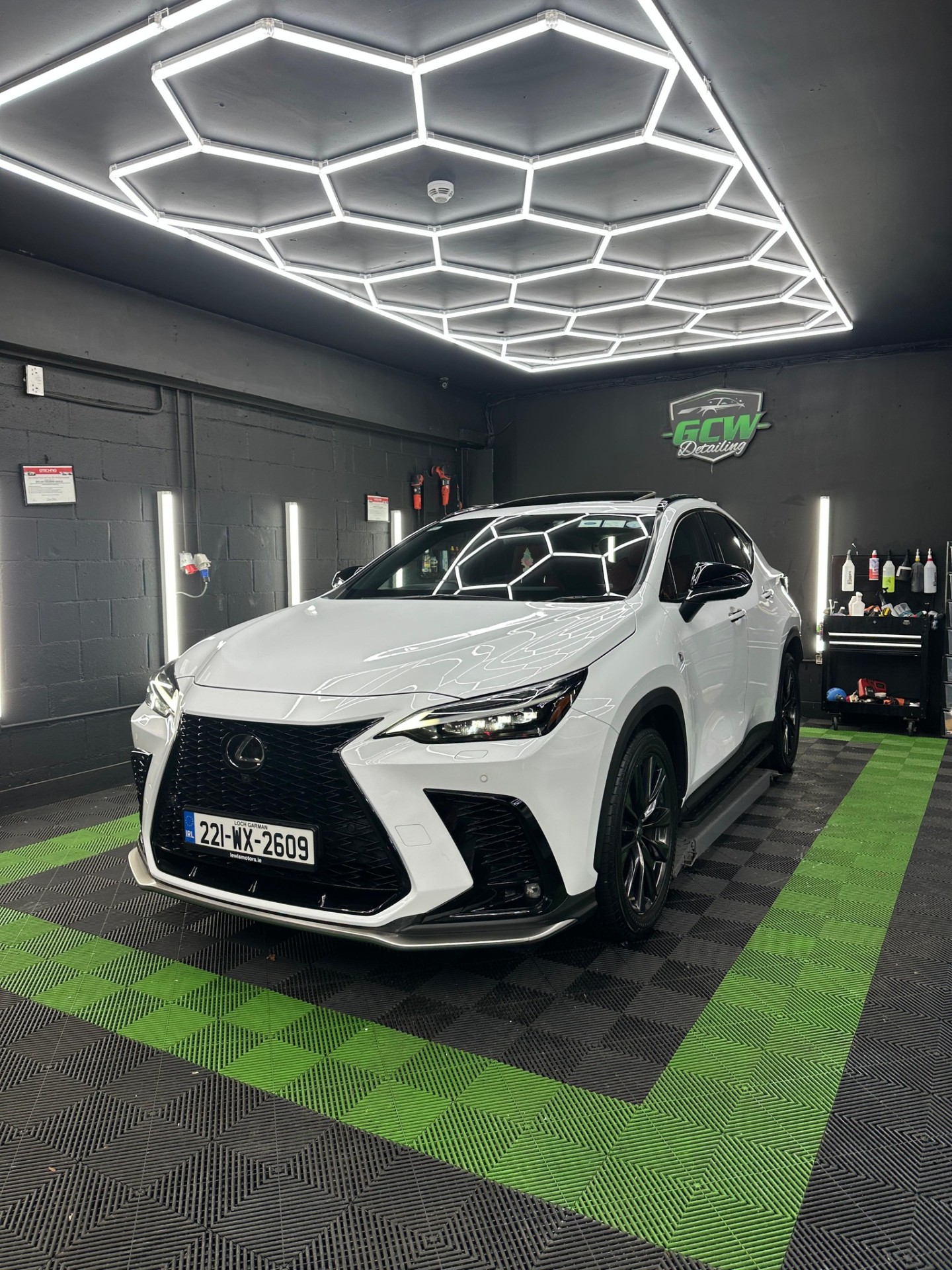 Lexus NX freshly detailed in the bay